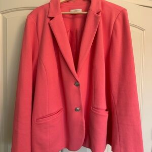 Classic Talbots Vibrant Coral Blazer